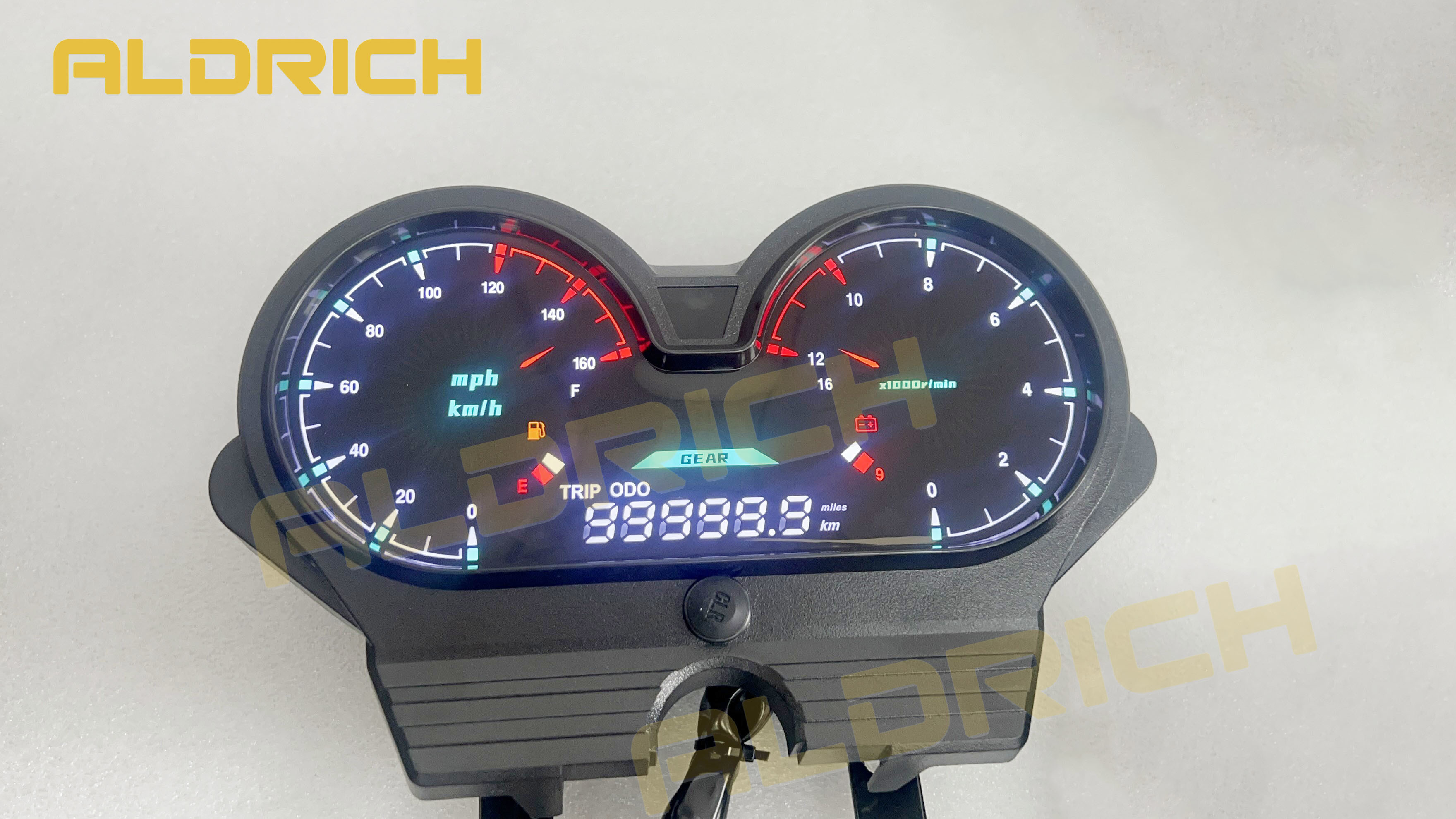 HAOJUE XPRESS 125 Digital Motorcycle Odometer - Universal LCD Gauge Instrument Tachometer Assembly