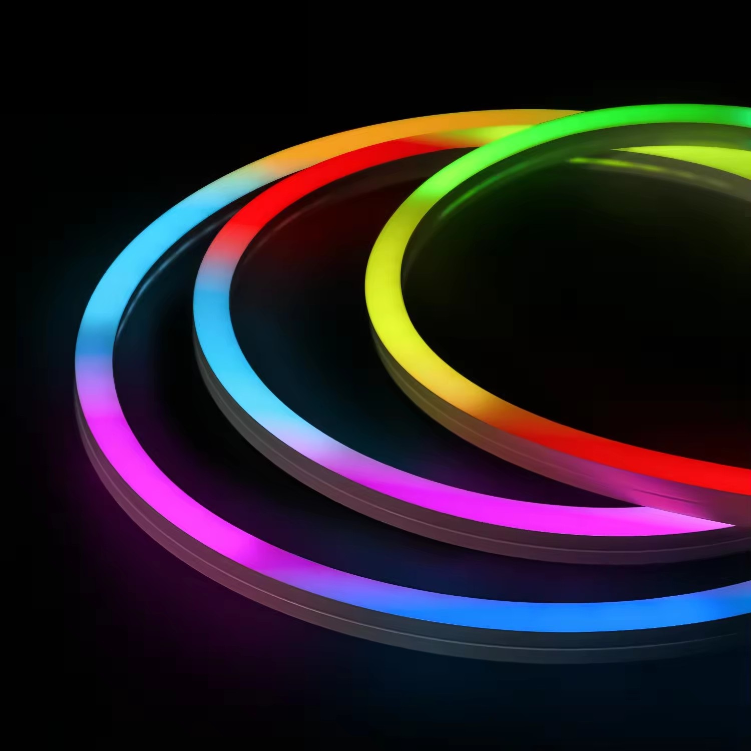 1616mm 24V IP67 водонепроницаемая наружная магия полный цвет Rgbw Custom LED Neon Strip Sign Flex LED Strip Lights DMX сигнал