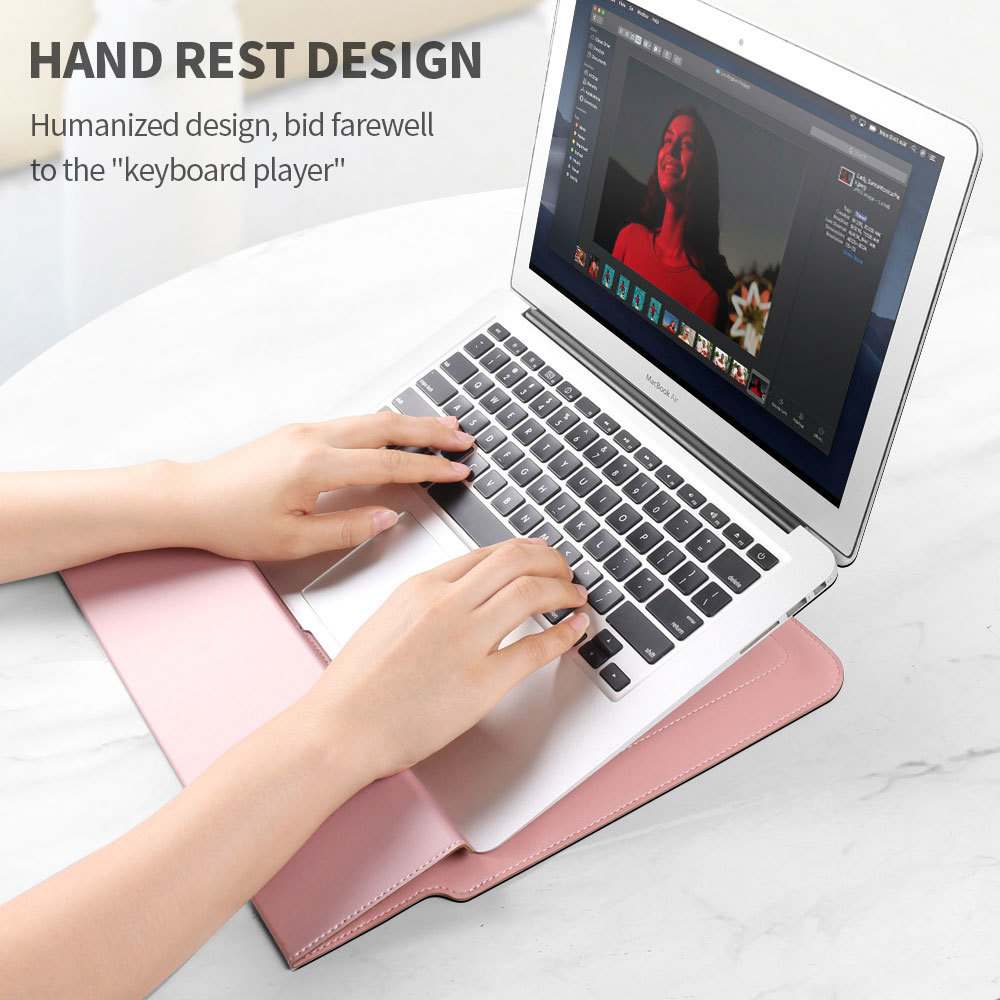 Slim Protective PU Leather Sleeve for Macbook Air 13 Pro 14 Stylish Laptop Backpack for Laudtec DNB27