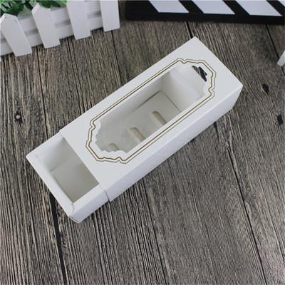 15.5*6.5*5.2cm Handmade Dessert Takeaway Boxes For Macaron