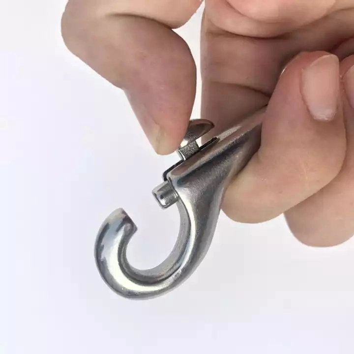 Болт конца нержавеющей стали 304 двойной закрепляет крюк 100mm сверхмощный щелчковый для цепи любимца