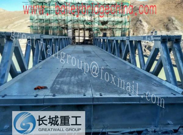 Stable Fortified Long Span Bailey Bridge Rental Steel Bridge Truss Assembly