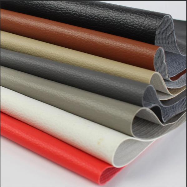 Ткань кожи автомобиля взгляда класса PVC высокая пятнает устойчивую ткань искусственной кожи