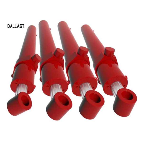 Standard Welded Hydraulic Lift Cylinder Piston Steel Rod Long Stroke Chrome