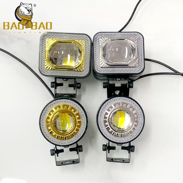 Aluminum White Yellow Flashing 12V 24V Motorcycle Spotlight RGB Ring LED Fog Light