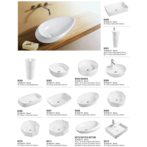 Столешница сосуда Lavabo керамической руки Bathroom таза мытья гостиницы раковины прямоугольная