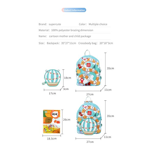Manufacturer 2 In 1 Shoulder Bag And Backpack Back To School Kids Backpack