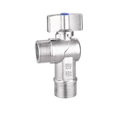 AV1012 Brass Angle Stop Valve Forged PTFE 3/4 Angle Valve 100% Leak Tested