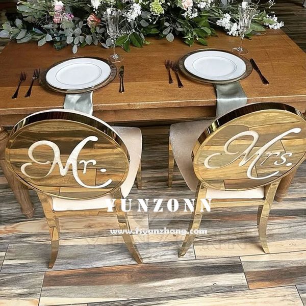 Hotel Hall Furniture Mr and Mrs White Velvet Bride and Groom Wedding Chair love Seat
