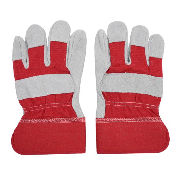Soft Lining Leather Heat Resistant Gloves , Forge Mig Fireplace High Temperature Safety Gloves