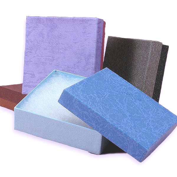 Classic Jewelry Paper Boxes Natural Kraft With Deep Dye Tint Earring Gift Box