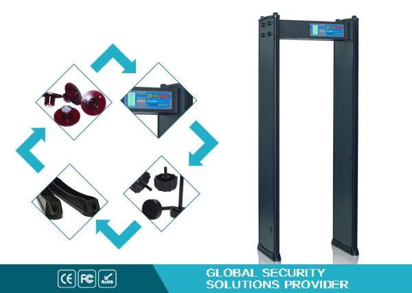 High Precision 4 zones scanner metal detector Walk Through for Factory safe