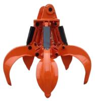 Garra mecânica da casca alaranjada da aprovação do CE, máquina escavadora Hydraulic Grapple For CAT320