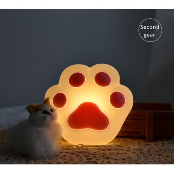 Kingda ABS Silicone Animal Led Night Light cat paw for Decoration