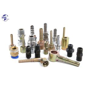 JIS BSP Metric NPT Thread Hose Pipe Fittings Hydraulic Adapter Crimp Fittings Custom