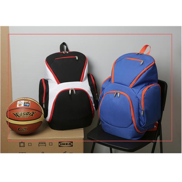 Team Basketball Backpack Men's Sports Gym Bag with Letter Pattern and Zipper Closure