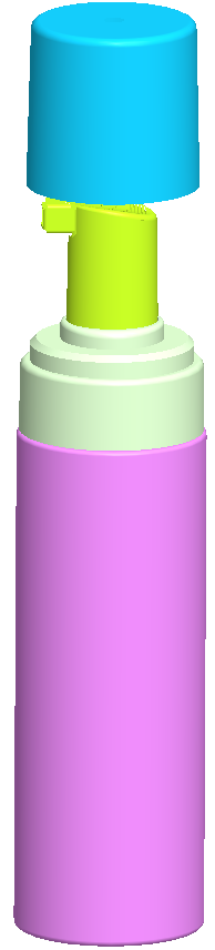Cylinder PP Cosmetic Foam Pump Bottles With Cap 180ml 200ml