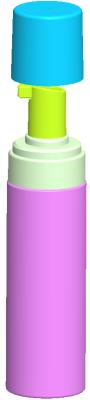Cylinder PP Cosmetic Foam Pump Bottles With Cap 180ml 200ml