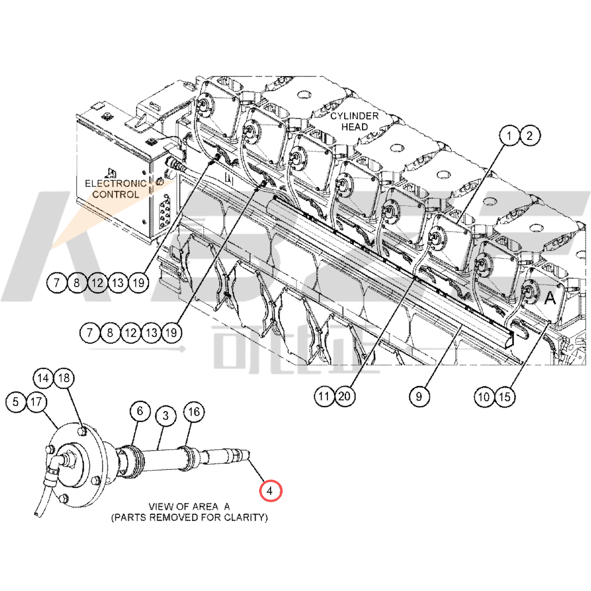 CATER G3520 G3606 G3608 GAS ENGINE 243-4291 2434291 SPARK PLUG KBZE BRAND