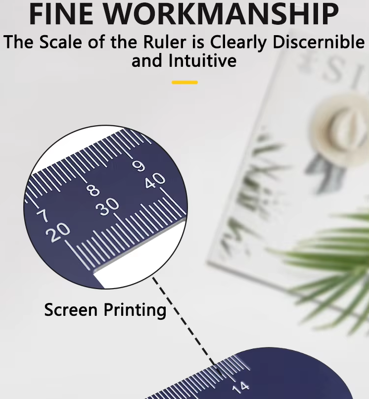 Custom Plastic Pd Ruler 14cm Flexible Anti-Tear Multifunction Optician Manual Optical Tag