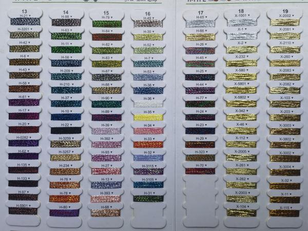 Versatile Metallic Yarns Easy Use For Embroidery Machine