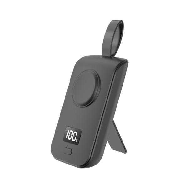 2500mAh Power Bank Carregador sem fio Para Iwatch Carregamento de cabo iPhone Proteção contra sobrecarga