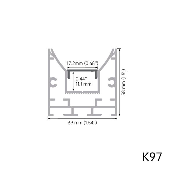 6063 T5 LED Aluminum Profile with High-Heat Dissipation and Customized Length for LED Strip Channel