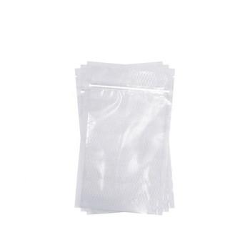 3mil Embossed Food Vacuum Zipper Bags Nylon Vacuum Pouches