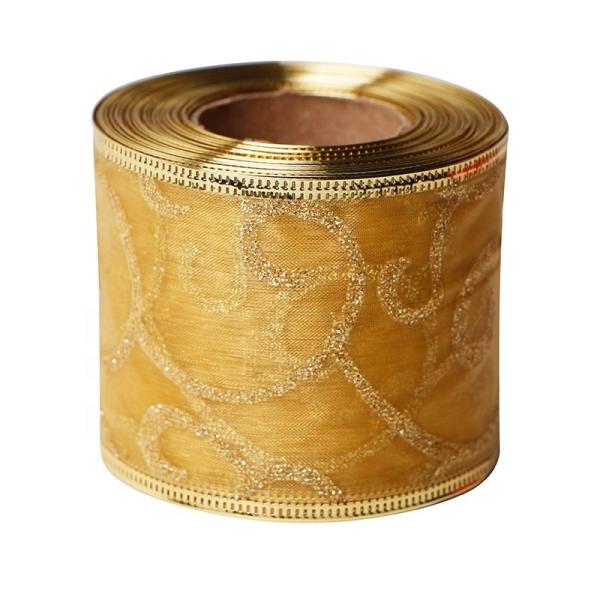 63mm Wide Christmas Decorated Ribbon Perfect for Gift Wrapping Occasion Christmas