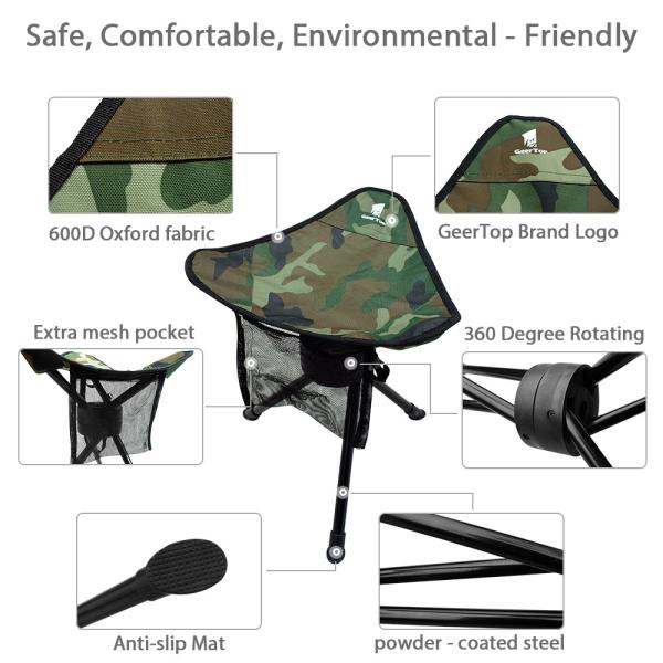 Waterproof Oxford 1.2kg Outdoor Camping Chair