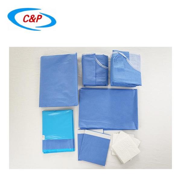 SMS Sterile ENT Disposable Surgical Pack Drape Kit Blue EO Sterilization