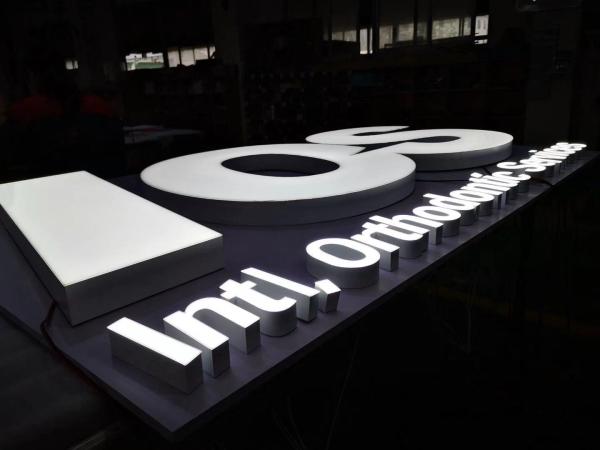 3D Led Signs Channel Acrylic  Letters Outdoor Signage Backlit Letters House Numbers Dimensional Letters, Aluminum Let