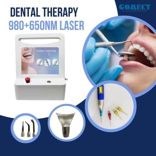Laser de diodo de dientes de 650 nm a 980 nm en odontología para periodoncia endodoncia cirugía de tejidos blandos
