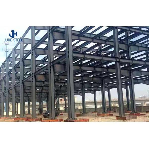 Solid H-shape Steel Beam Quick Build Prefab Metal Industrial Building Frame for Hangar