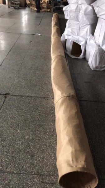 Resistente de alta temperatura dos sacos de filtro 630GSM de Baghouse da fibra de vidro da remoção de poeira