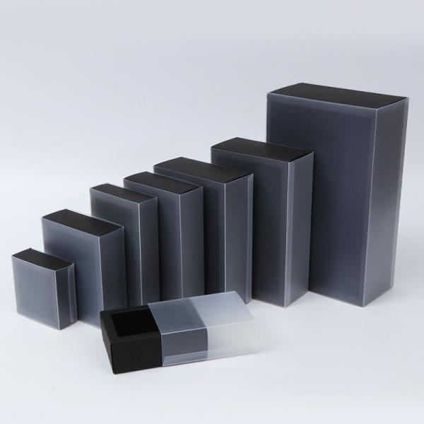 Plastic Sliding Sleeve Foldable Drawer Boxes Custom Printing For Socks