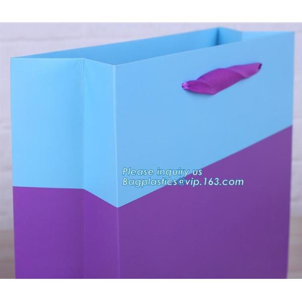 Fancy Design Black Paper Bag For Packaging, Luxury Custom Paper Carrier Bag, Gloss Laminated Luxury