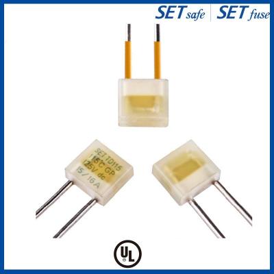 SET Series Thermal Fuse 15/16A 125V 115℃ SET Radial Alloy Type Fuse Square Box Fuse