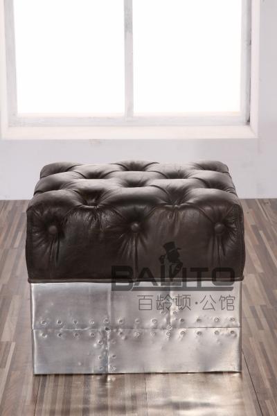 antique aluminium household leather stool furniture