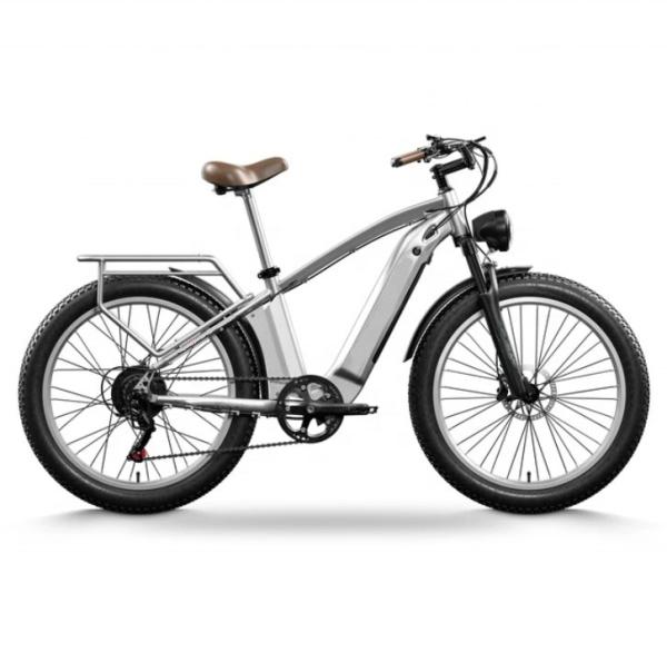 15Ah Hidden Battery Fat Tire Mountain E Bike 48V 500W Motor 26 Inch Electric Bike