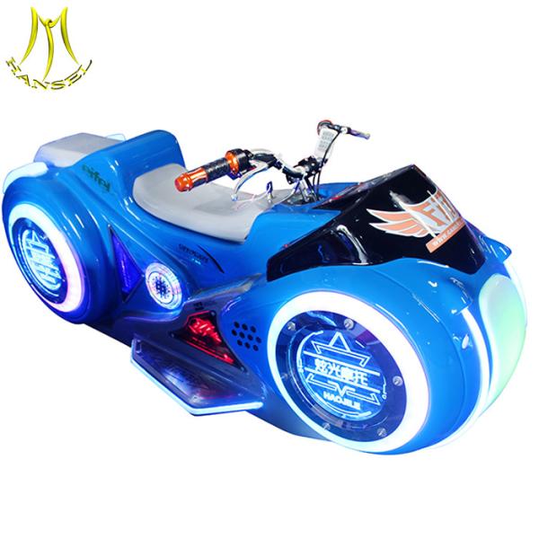 Hansel kids fiberglass motorcycle ride amusement fun go carts for sales
