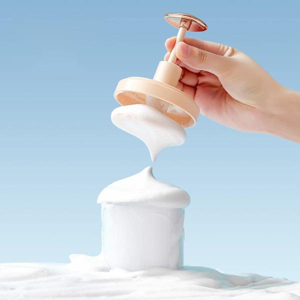 OEM Plastic Face Wash Hair Shampoo Dew Foam Press Foaming Bubbler Cup