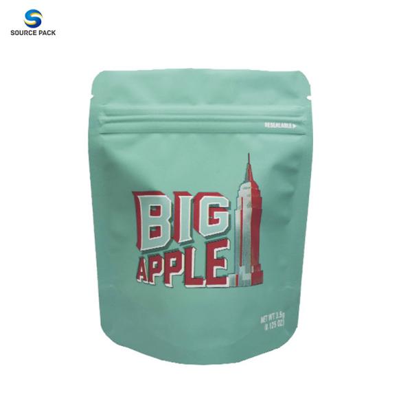 Plastic Weed Bags Stand Up Pouch For Cookies Packaging