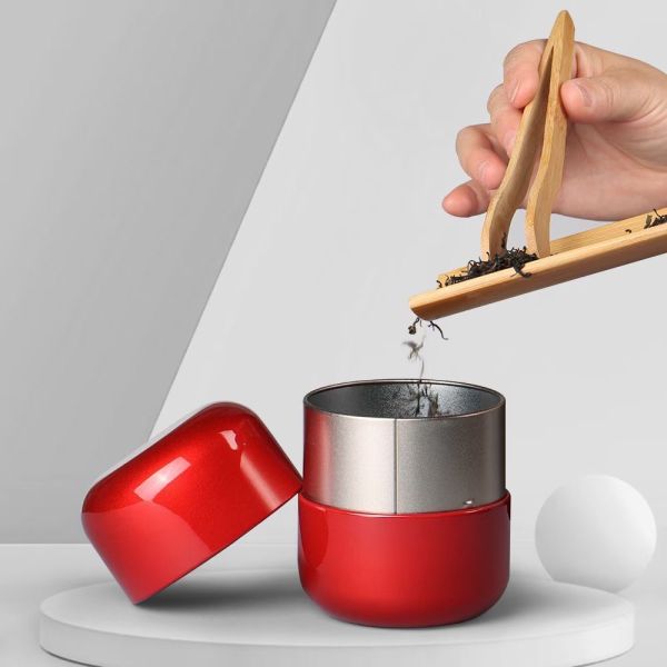 Round Metal Tinplate Tea Tin Cans For Snacks Candies Chocolates Food Cookie Packaging