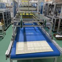 Machine de fabrication de sacs de filtrage d'air conditionné à effet intermédiaire non tissée