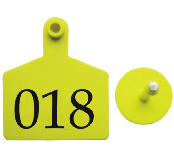 TPU RFID UHF Animal Ear Tags Plastic Alien H3 860-960MHz Frequency