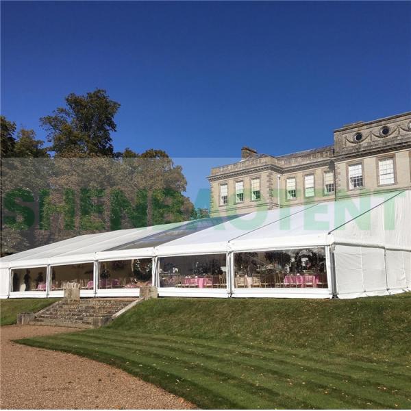 UV Resistance Large Waterproof Outdoor Tent , White Party Tent Easy Opeation