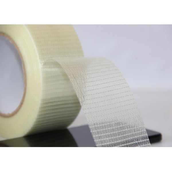 Reinforced Single Sided Filament Strapping Tape with High Viscosity and Strong Tensile Force for Heavy Duty Packing