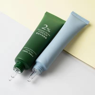 Soft Cosmetic Tube Packaging Plastic Squeeze Tube Packaging Green  Blue