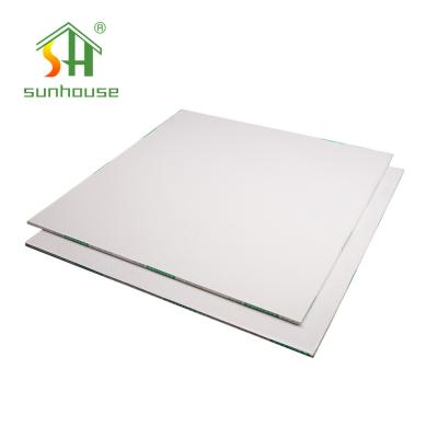 8.5mm Square Edge PVC Gypsum Ceiling Tile Heat Insulation Moisture Proof